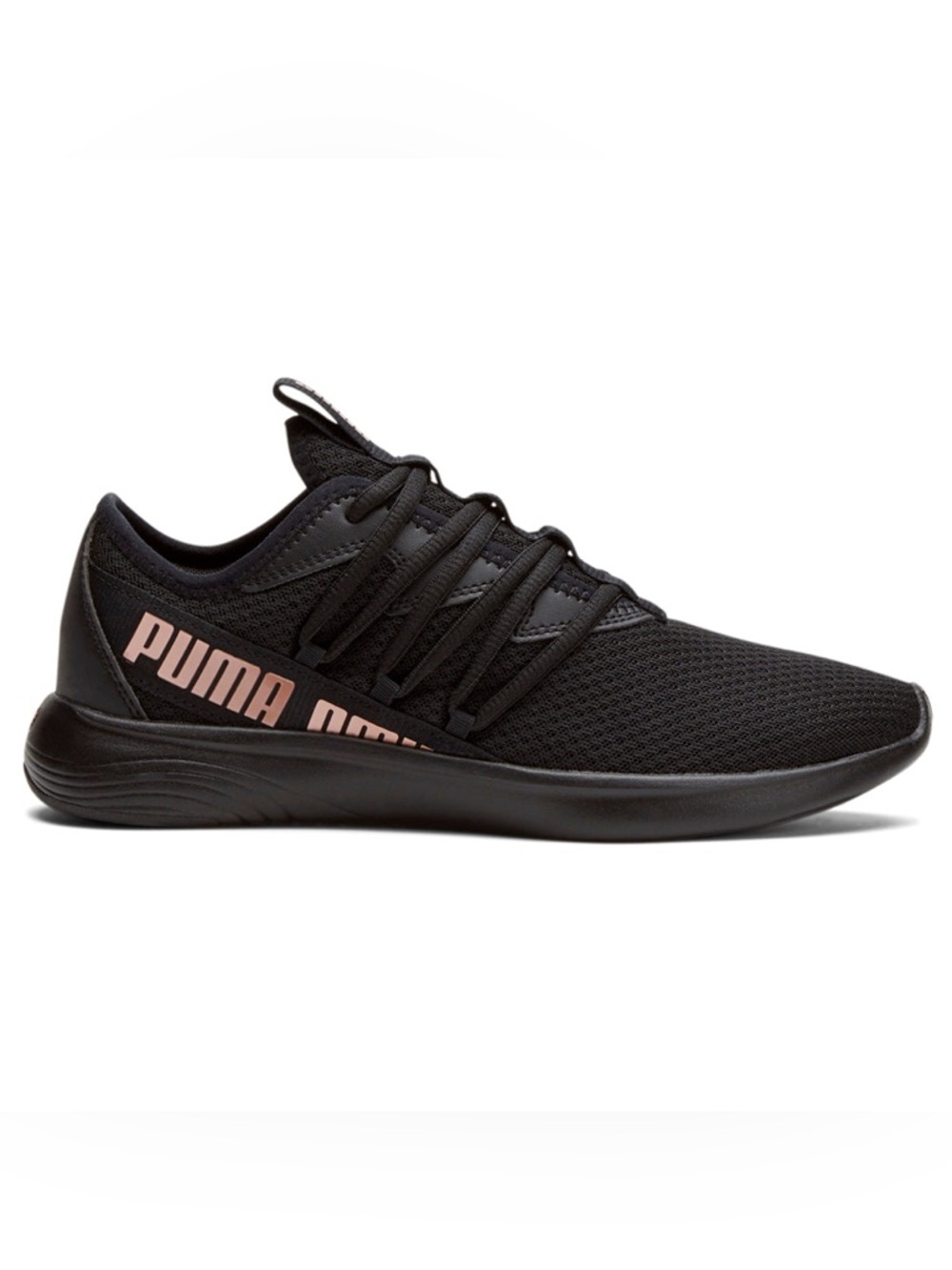NWT Puma Star Vital Lace Up Sneakers Running Shoes Black Rose Gold Sz 8.5 Women